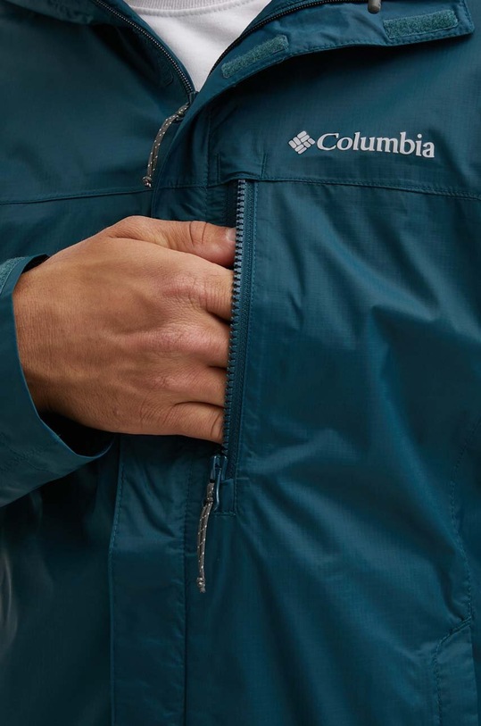 Columbia kurtka outdoorowa Pouring Adventure II 1760061 turkusowy