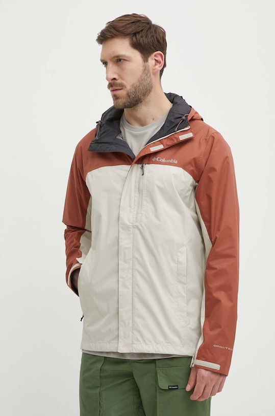 Columbia kurtka outdoorowa Pouring Adventure II brązowy 1760061