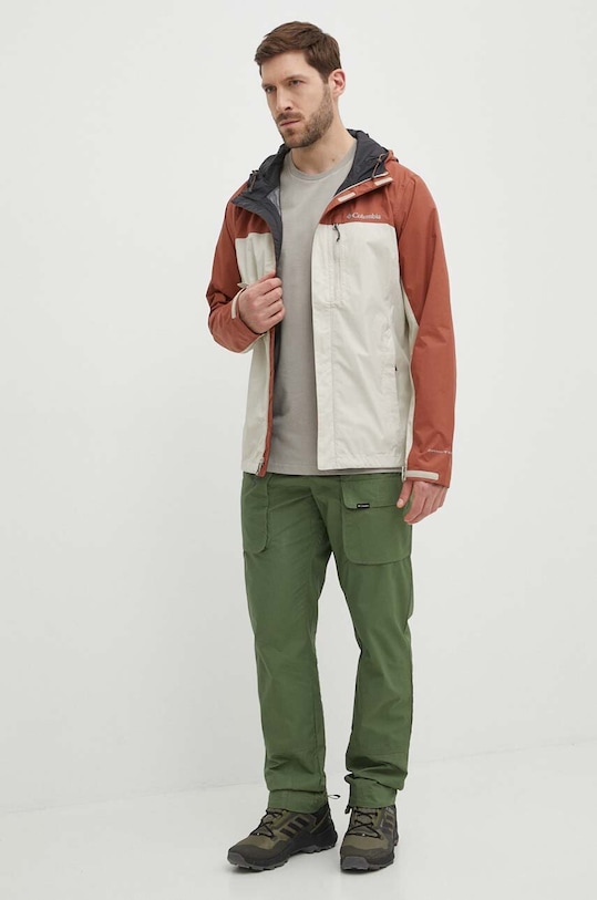Columbia kurtka outdoorowa Pouring Adventure II 1760061 brązowy SS24