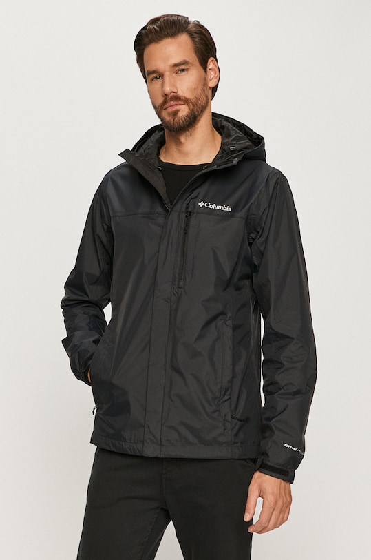Куртка outdoor Columbia Pouring Adventure Ii з капюшоном чорний 1760061