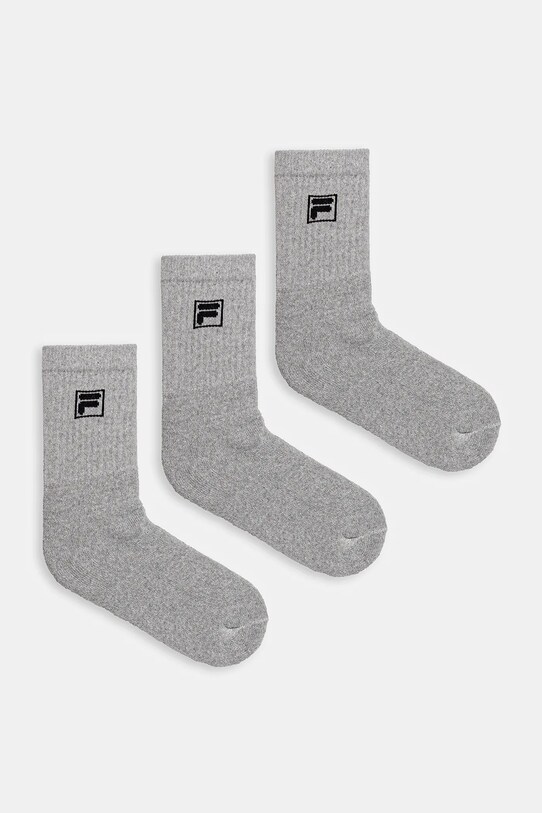 Fila - Ponožky (3-pack) dlouhé ponožky šedá F9000.D