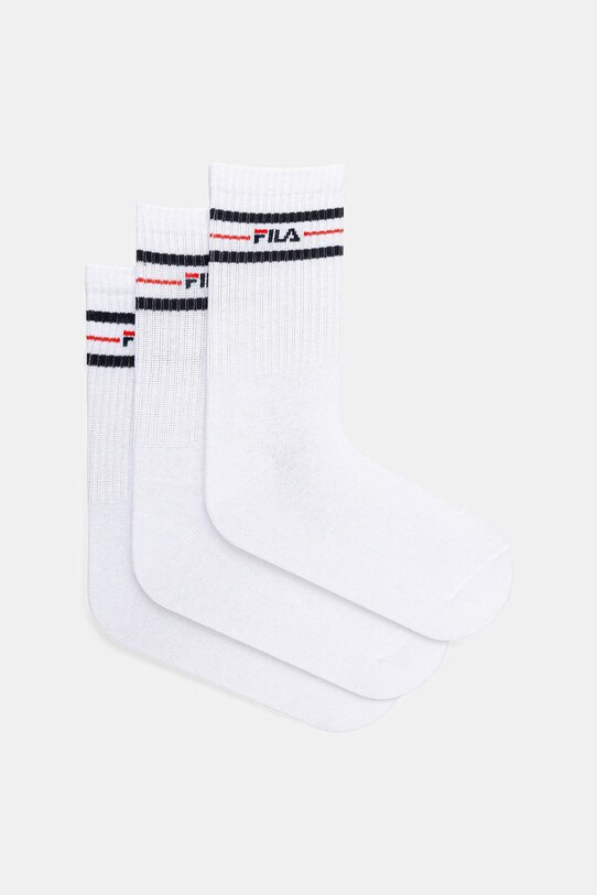 Fila - Κάλτσες (3-pack) ψηλές κάλτσες λευκό F9092.D
