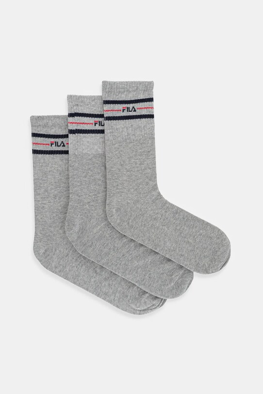 Fila - Ponožky (3 pack) dlhé ponožky sivá F9092.M