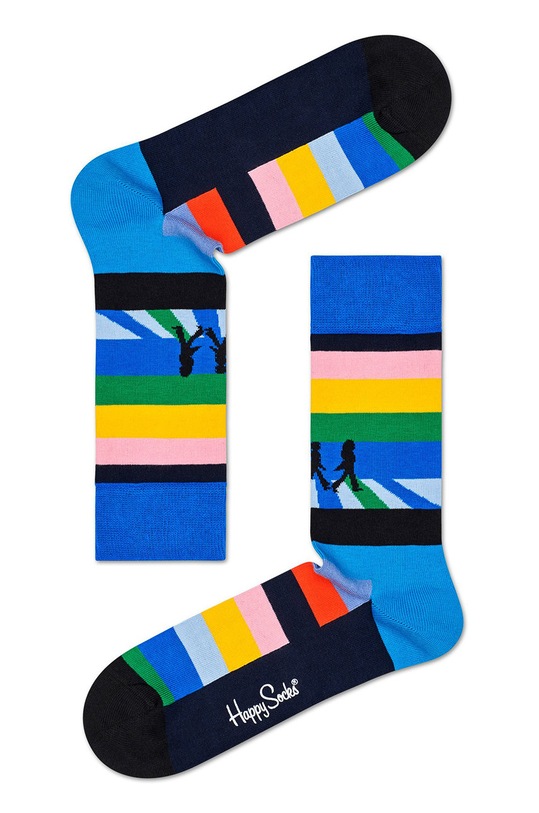 Happy Socks - Sosete The Beatles albastru BEA01.6501.M