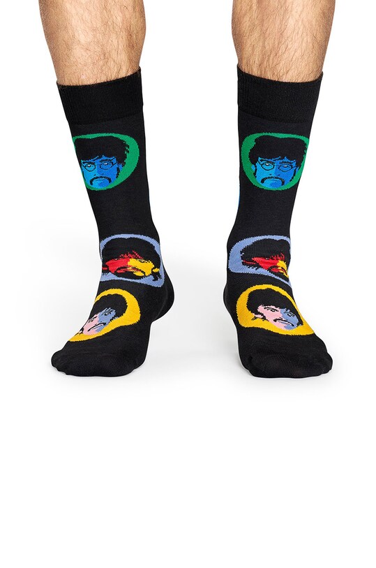 Happy Socks - Шкарпетки The Beatles BEA01.9700.M чорний AW24