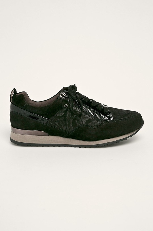 Caprice - Ghete de piele piele întoarsă negru 9.9.23600.23.091