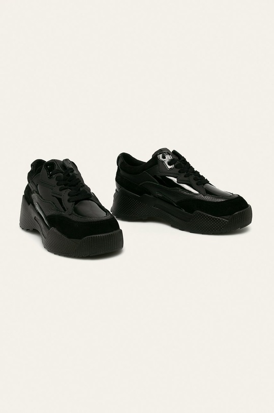 Napapijri - Cizme de piele NA4E1A.041 negru AW19
