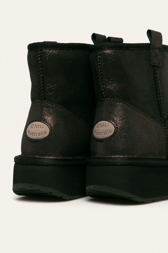 Обувки Emu Australia Апрески Foy Flatform Metallic W12065.Foy.Flat.BLK черен