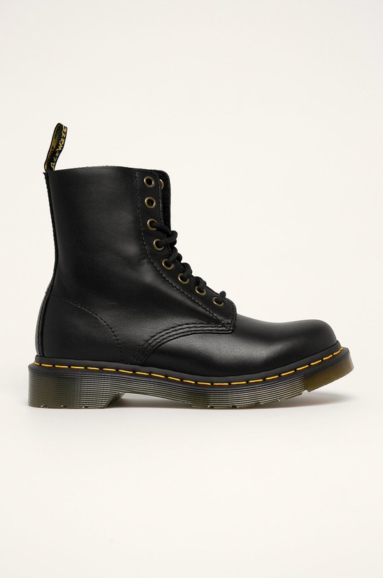 Dr. Martens - Workery skórzane płaski czarny 24991001