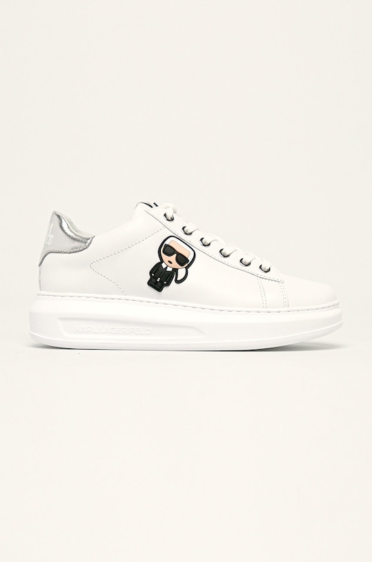 Karl Lagerfeld - Δερμάτινα παπούτσιαKAPRI πλατφόρμα λευκό KL62530