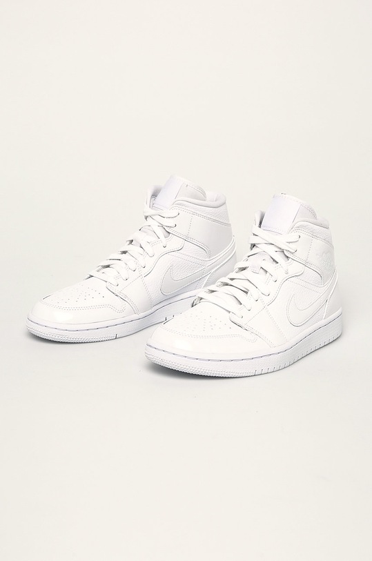 Jordan - Обувки Air Jordan 1 Mid BQ6472 бял AW19