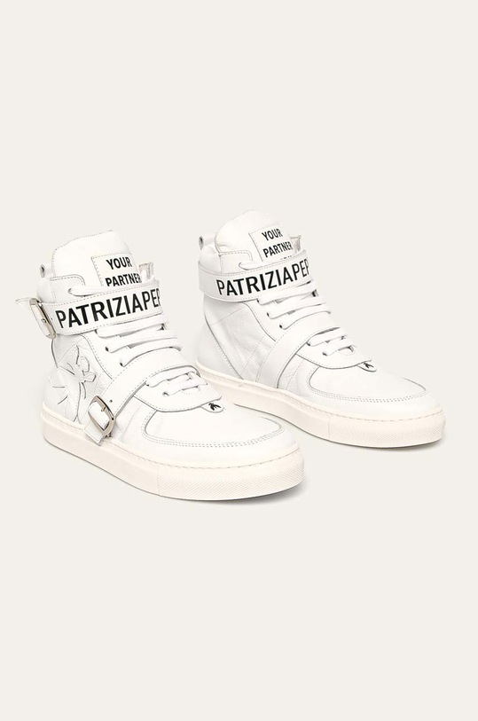 Patrizia Pepe - Kožené boty 2V8990.A3KW bílá AW19