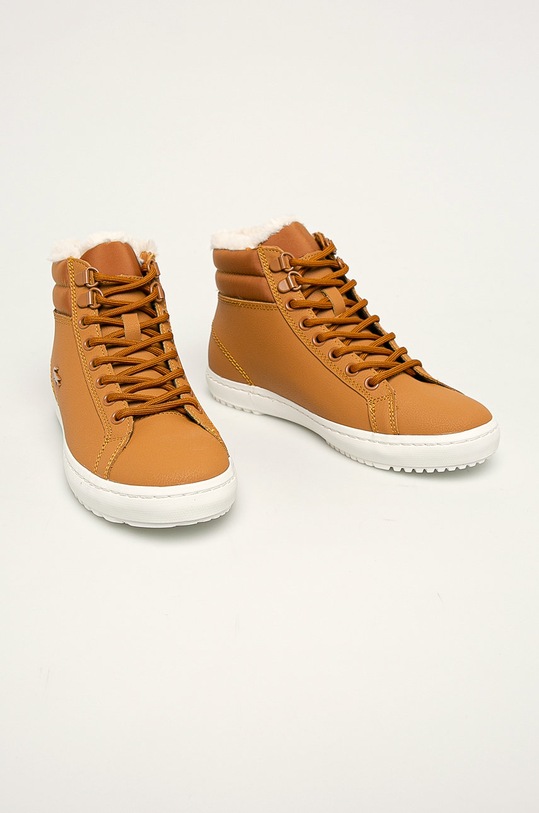Lacoste Kožené kotníkové boty Straightsetthermo419CFA 738CFA0005F57 hnědá AW19