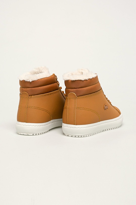 Boty Lacoste Kožené kotníkové boty Straightsetthermo419CFA 738CFA0005F57 hnědá