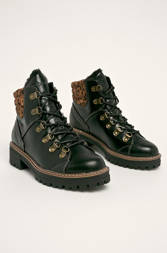 s. Oliver - Bokacsizma 5.5.26249.33.001 fekete AW19