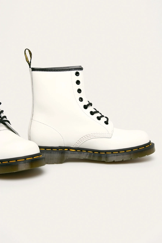 Dr. Martens stivali da motociclista in pelle DM11822100 bianco AW21