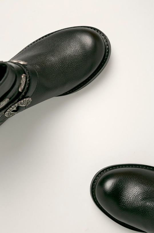 Twinset - Cizme de piele negru 192TCT02C.S11615