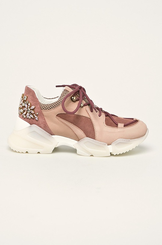 Twinset - Обувки гладка кожа розов 192TCT112.S11410