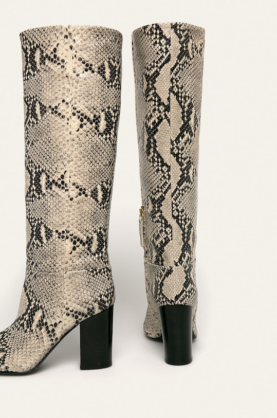 Încălțăminte Twinset - Ghete de piele 192TCT010.S11454 bej