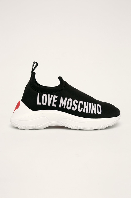 Love Moschino - Topánky usňová koža čierna JA15206G18IO0000