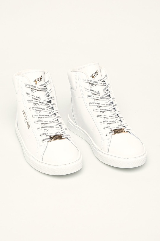 Roberto Cavalli Sport - Ghete de piele JYX27Y.FT038 alb AW19