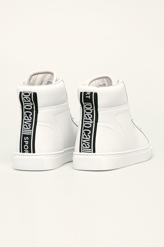 Încălțăminte Roberto Cavalli Sport - Ghete de piele JYX27Y.FT038 alb