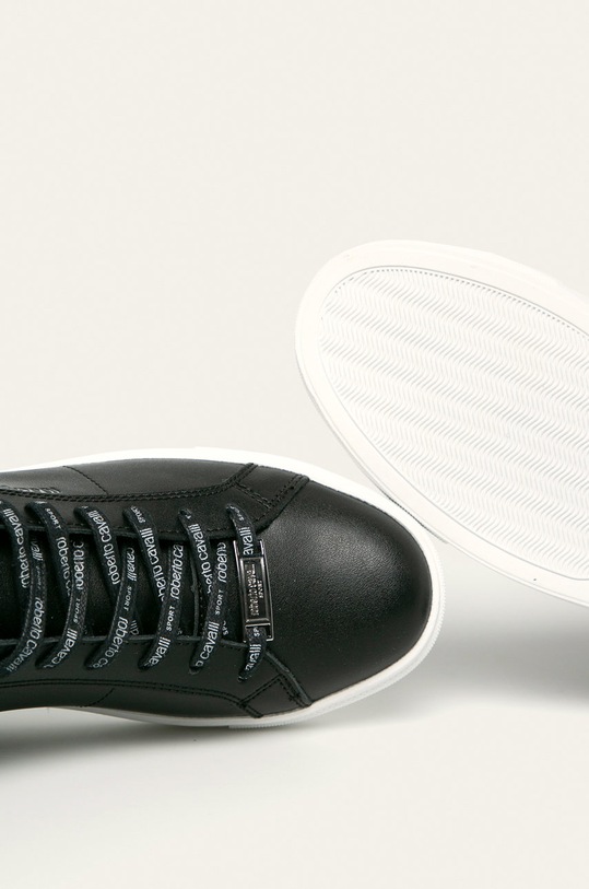 Roberto Cavalli Sport - Ghete de piele negru JYX27Y.FT038