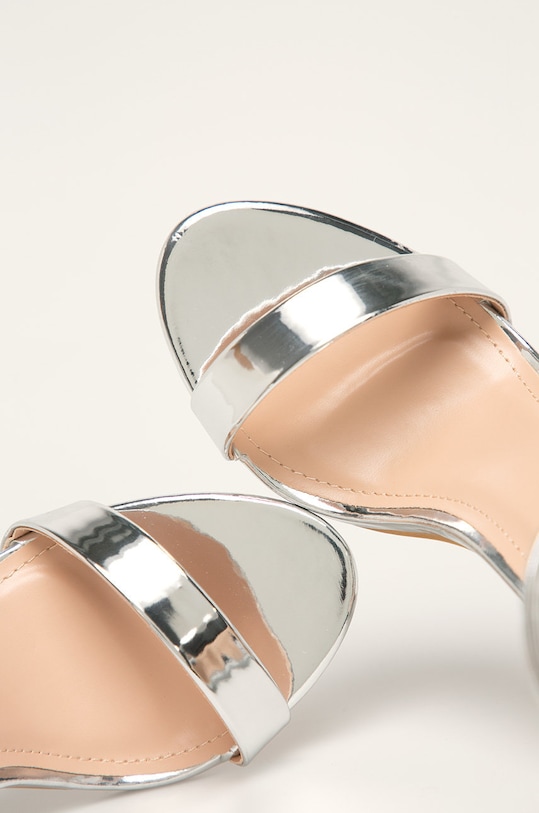 Glamorous - Pantofi cu toc argintiu FW7033