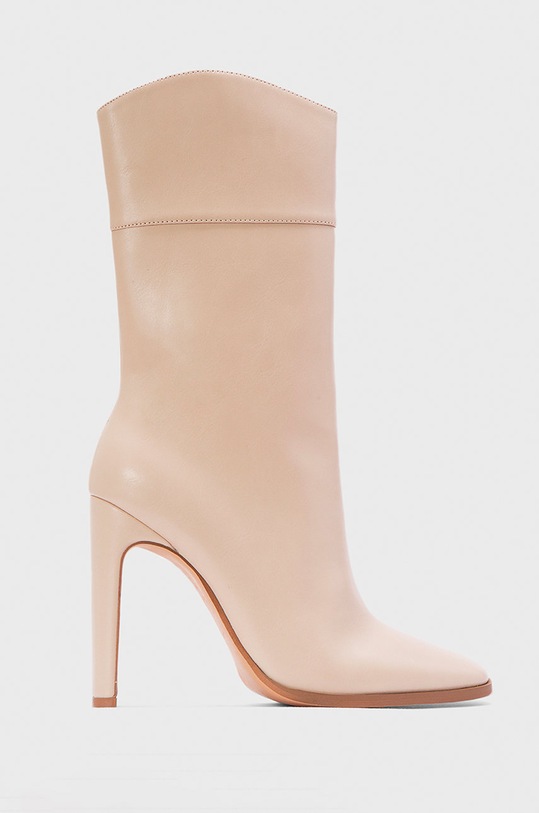 Kazar Studio - Botine peste 8 cm bej 42379.S1.03