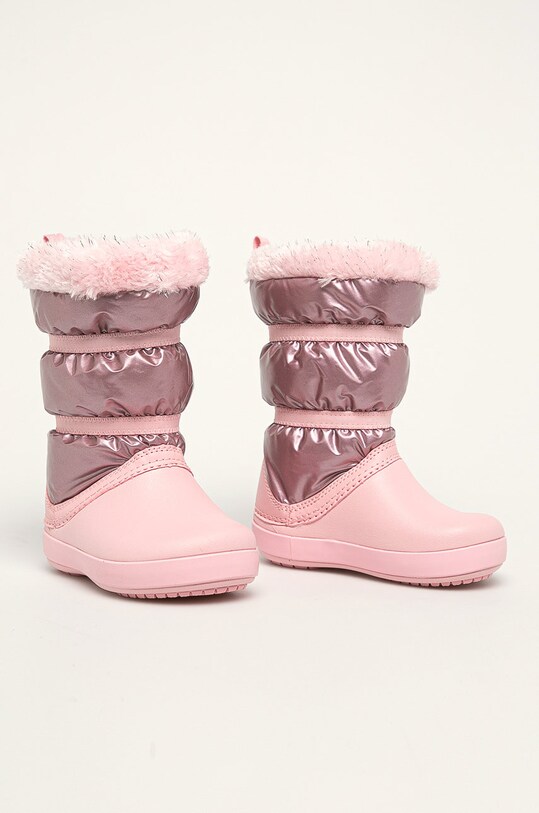 Crocs - Gyerek hótaposó 205829.LODGE.POINT.META rózsaszín AW19