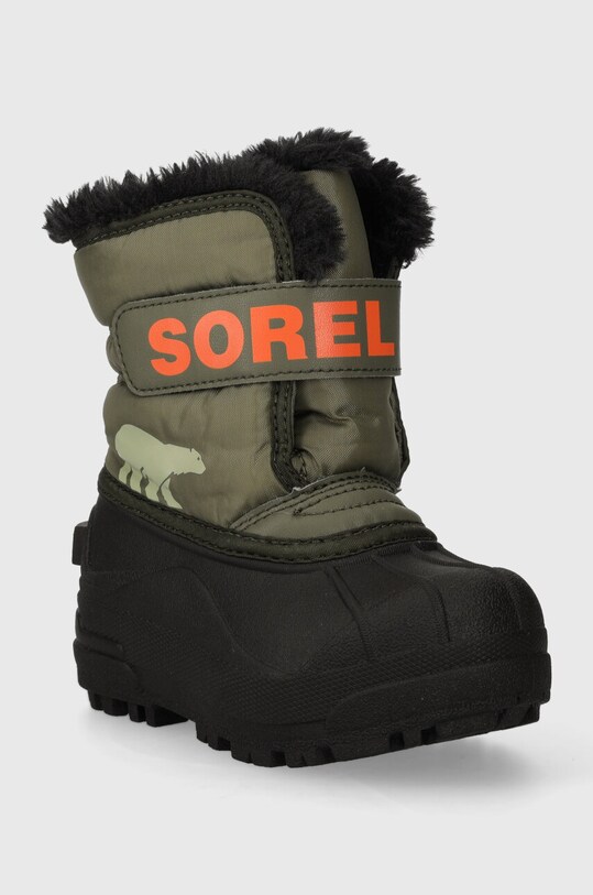 Sorel śniegowce dziecięce 1869561 zielony AW23