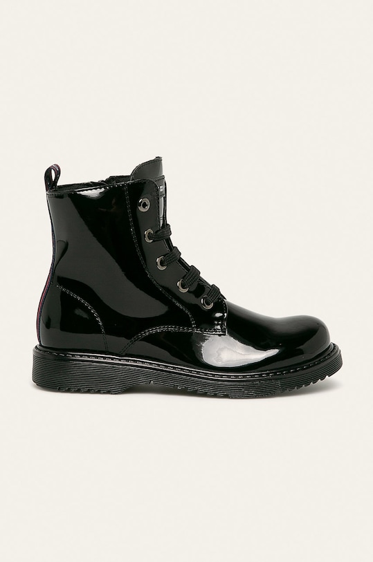 Tommy Hilfiger - Bocanci copii imitatie de piele negru T4A5.30445.0765.28.33