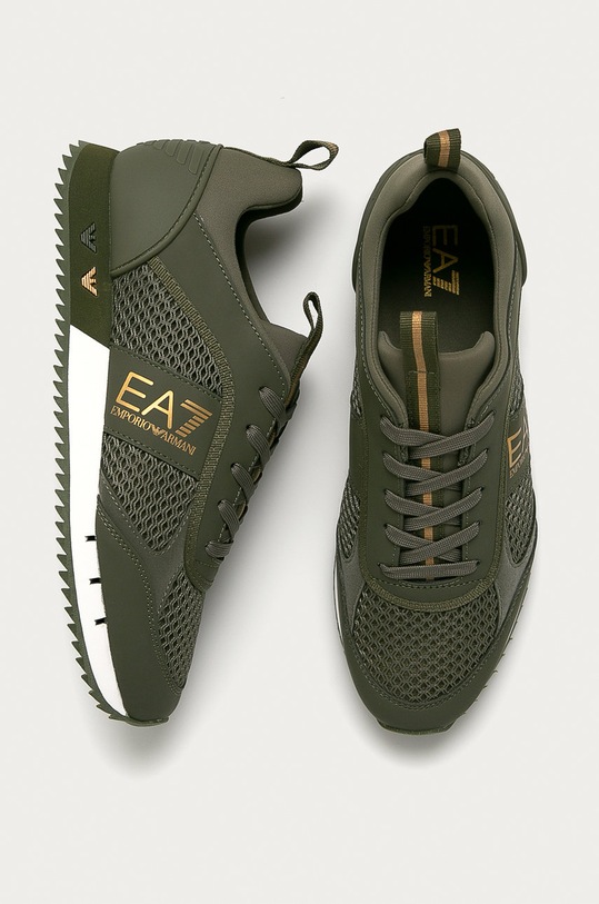 EA7 Emporio Armani - Topánky XK050.X8X027 zelená