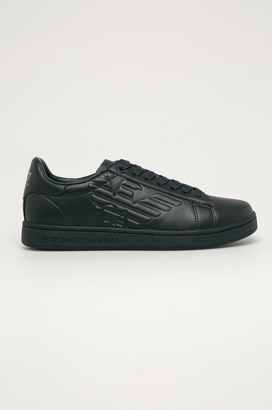 EA7 Emporio Armani - Kožené boty námořnická modř XCC51.X8X001