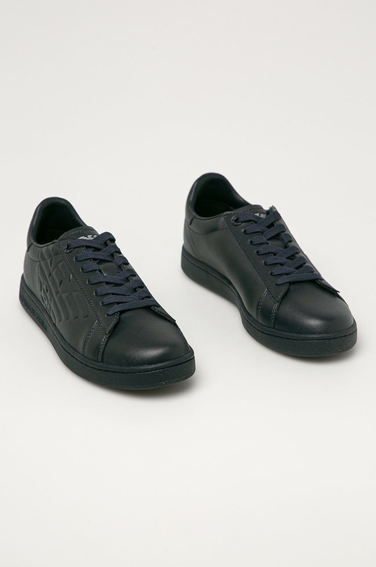 EA7 Emporio Armani - Kožené boty XCC51.X8X001 námořnická modř AA00