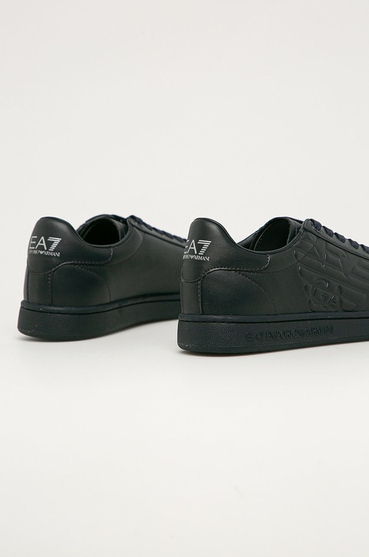 Boty EA7 Emporio Armani - Kožené boty XCC51.X8X001 námořnická modř