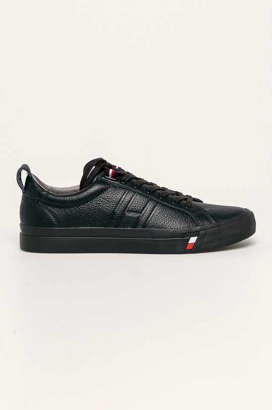 Tommy Hilfiger - Topánky usňová koža tmavomodrá FM0FM02373