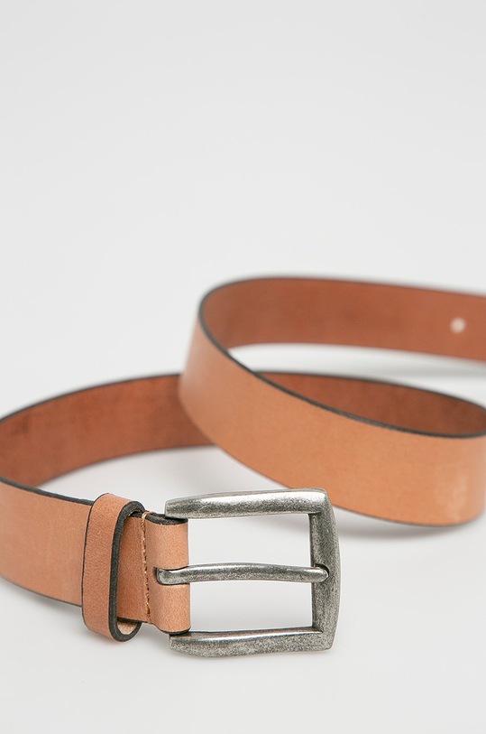 Pieces - Pasek skórzany 17077744 różowy AA00