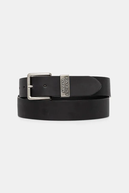 Armani Exchange - Curea de piele negru 951186.CC528