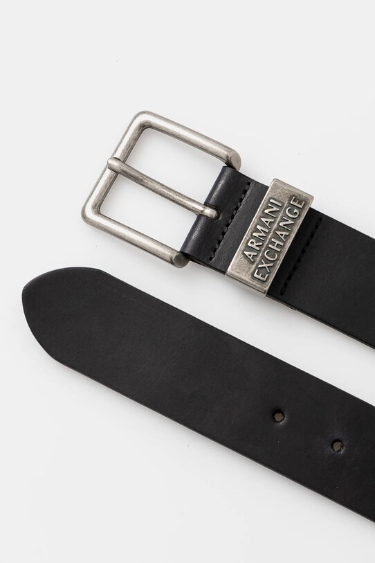 Armani Exchange - Kožený opasok 951186.CC528 čierna AW20