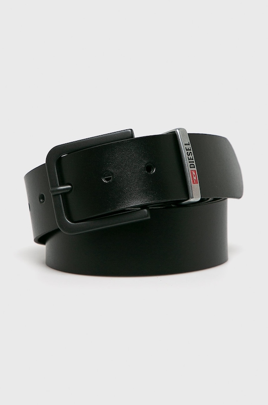 Diesel - Kožený opasok čierna X06378.PR227