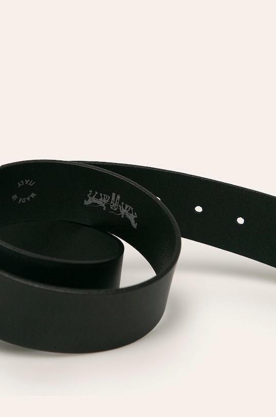 Levi's pasek skórzany 38016.0024 czarny AW24