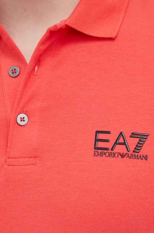 EA7 Emporio Armani polo PJM5Z.8NPF04 pomarańczowy
