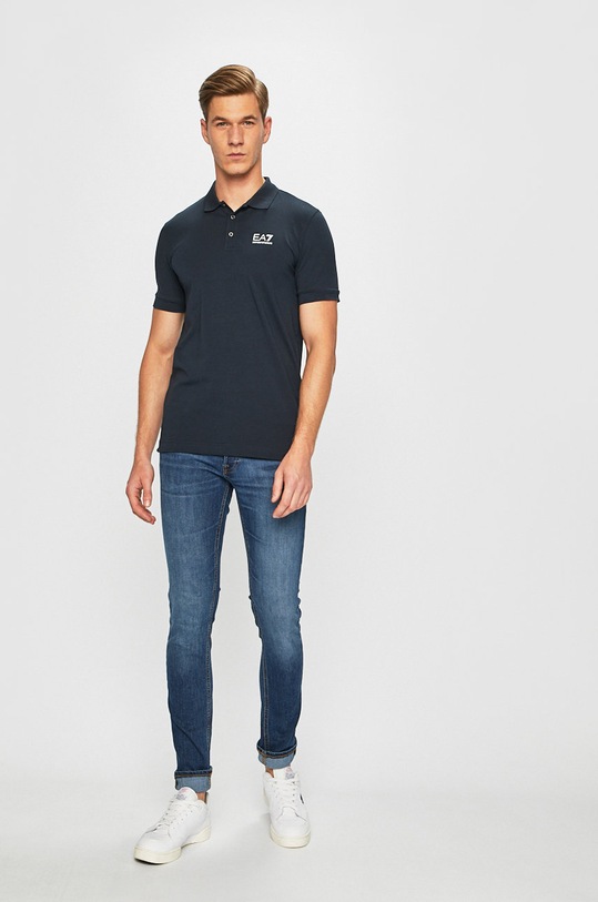 EA7 Emporio Armani - Pánske polo tričko PJM5Z.8NPF04 tmavomodrá AA00