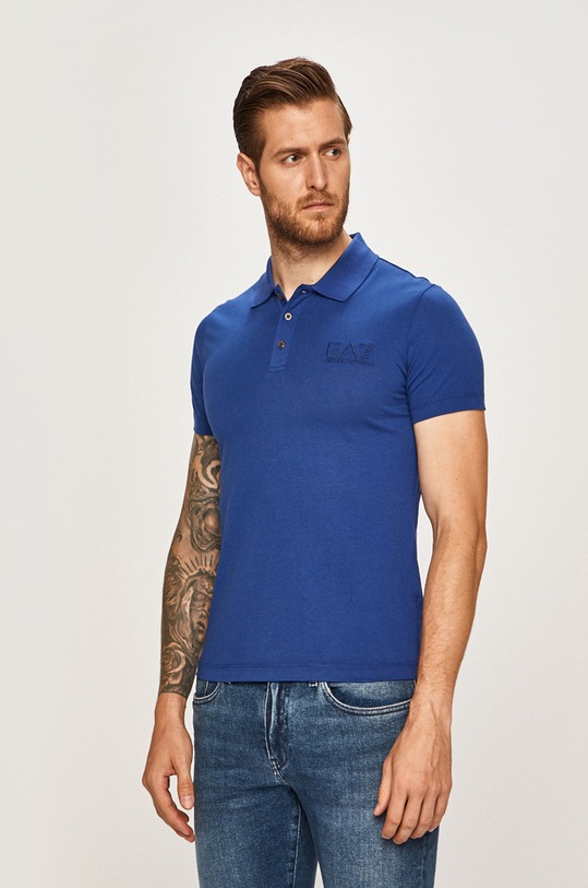 EA7 Emporio Armani - Pánske polo tričko modrá 8NPF01.PJ48Z