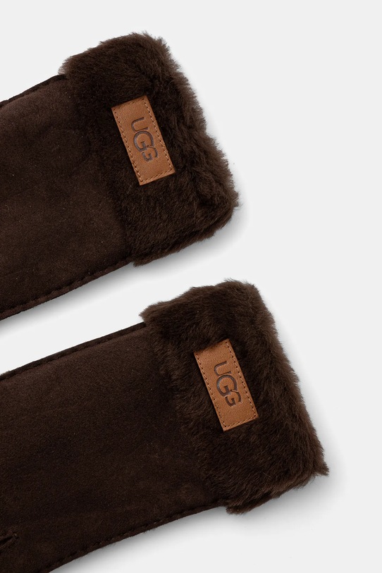 Semišové rukavice UGG 17369 hnědá AW24