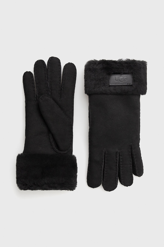 UGG suede gloves plain black 17369
