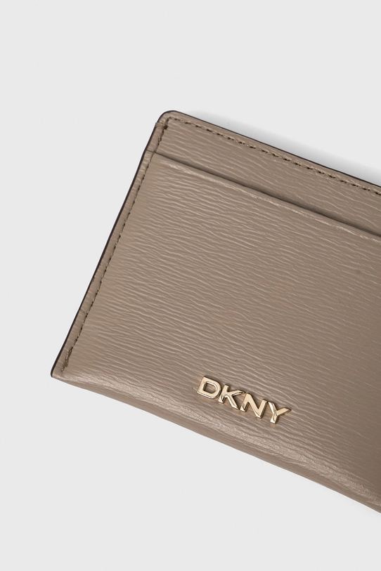 Akcesoria Dkny etui na karty skórzane R92Z3C09 beżowy