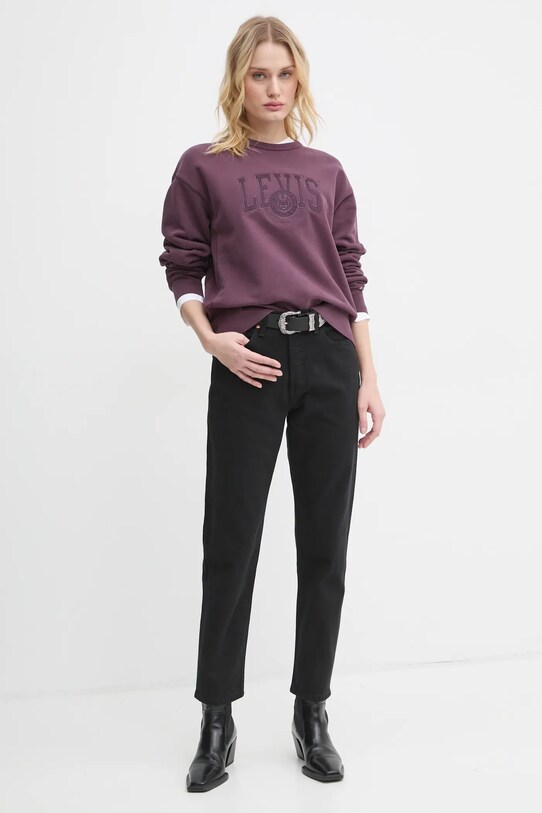 Levi's jeansy 501® CROP 36200.0085 czarny SS25