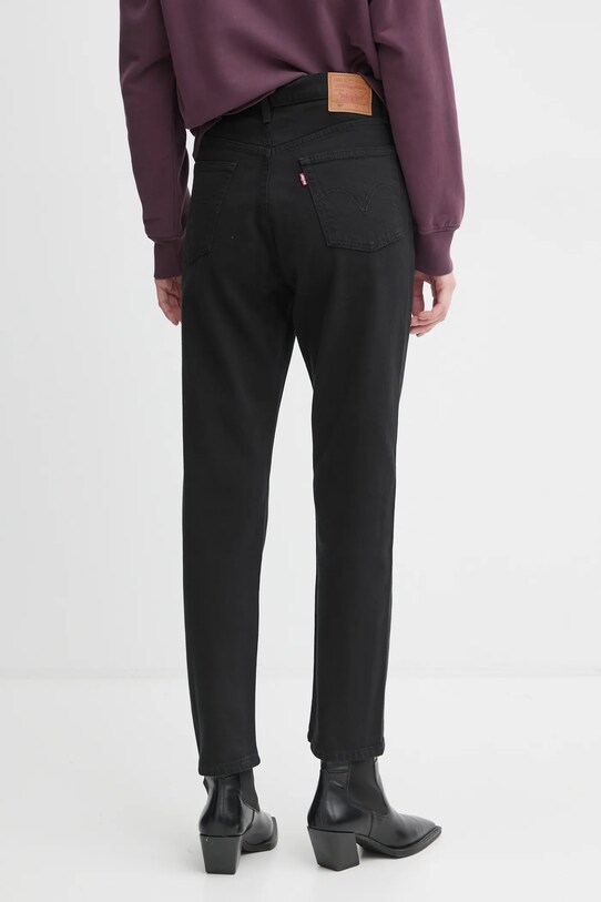 Odzież Levi's jeansy 501® CROP 36200.0085 czarny